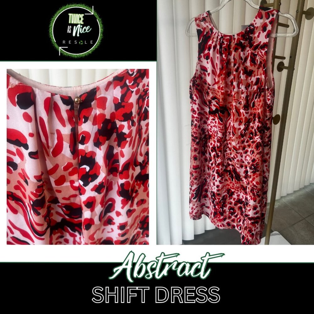 Abstract Shift Dress